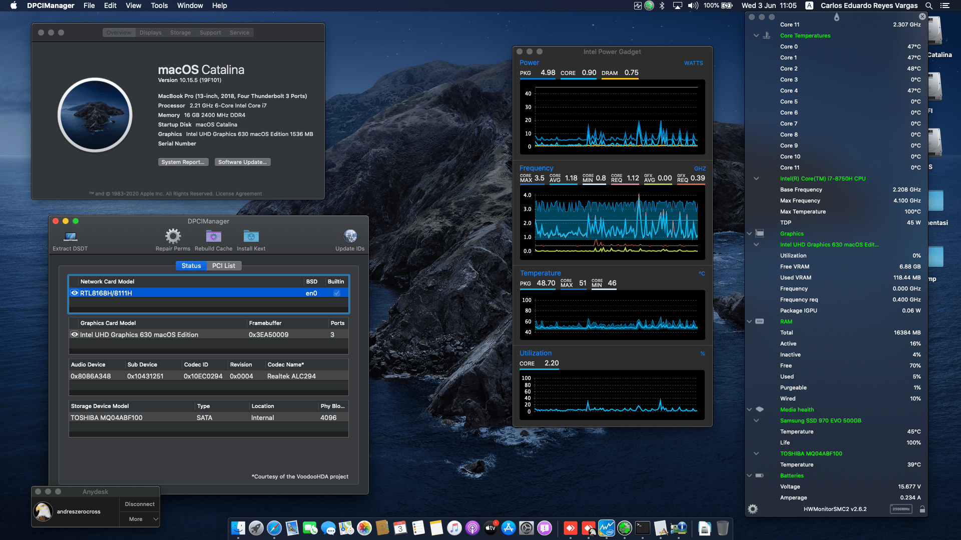 Asus ROG GL504GM ES259T [CoffeeLake   Intel UHD 630 + I2C] 1